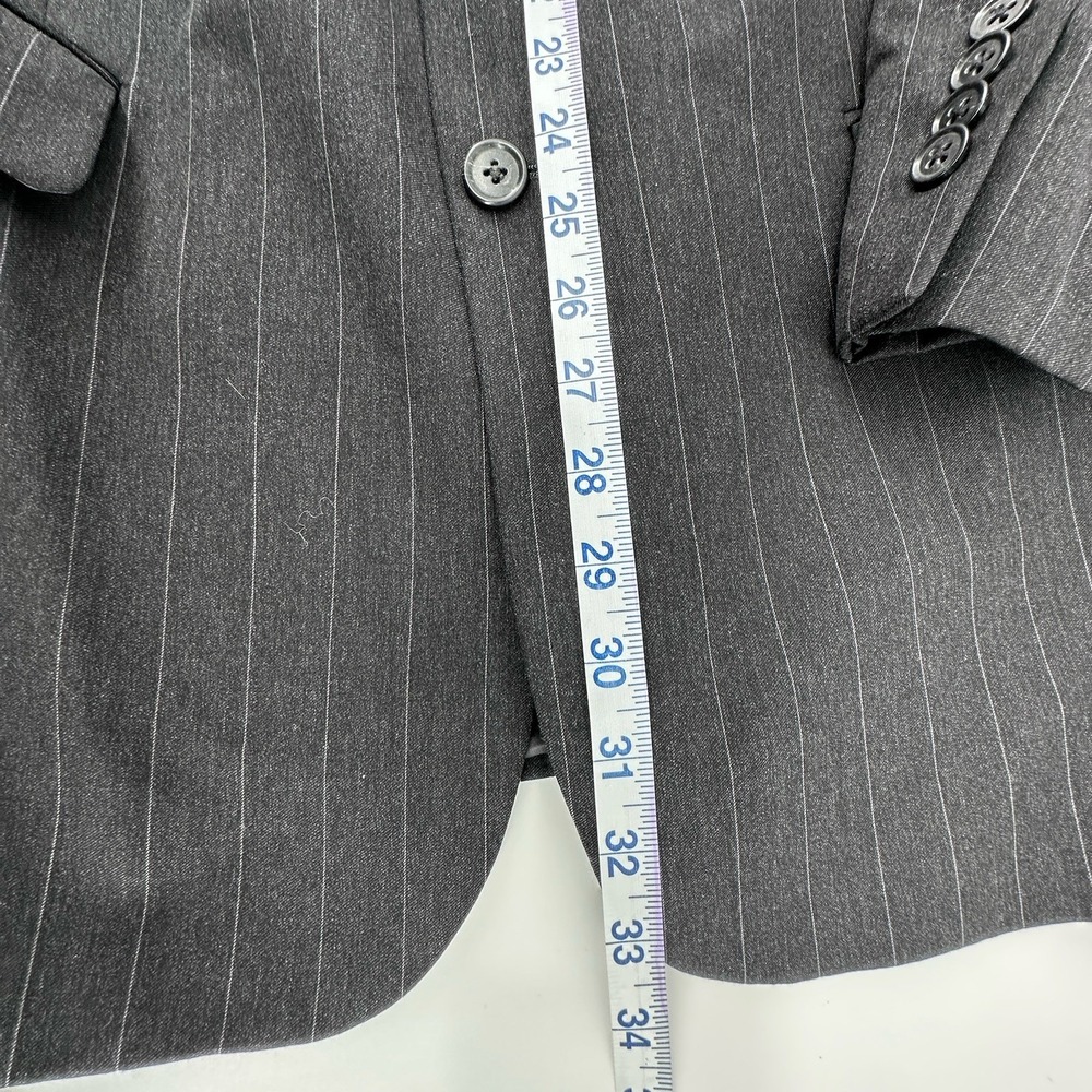 Jos A Bank Clothiers Men's 40S Gray Herringbone Wool Tweed‎ 3 Button Blazer - Picture 10 of 14